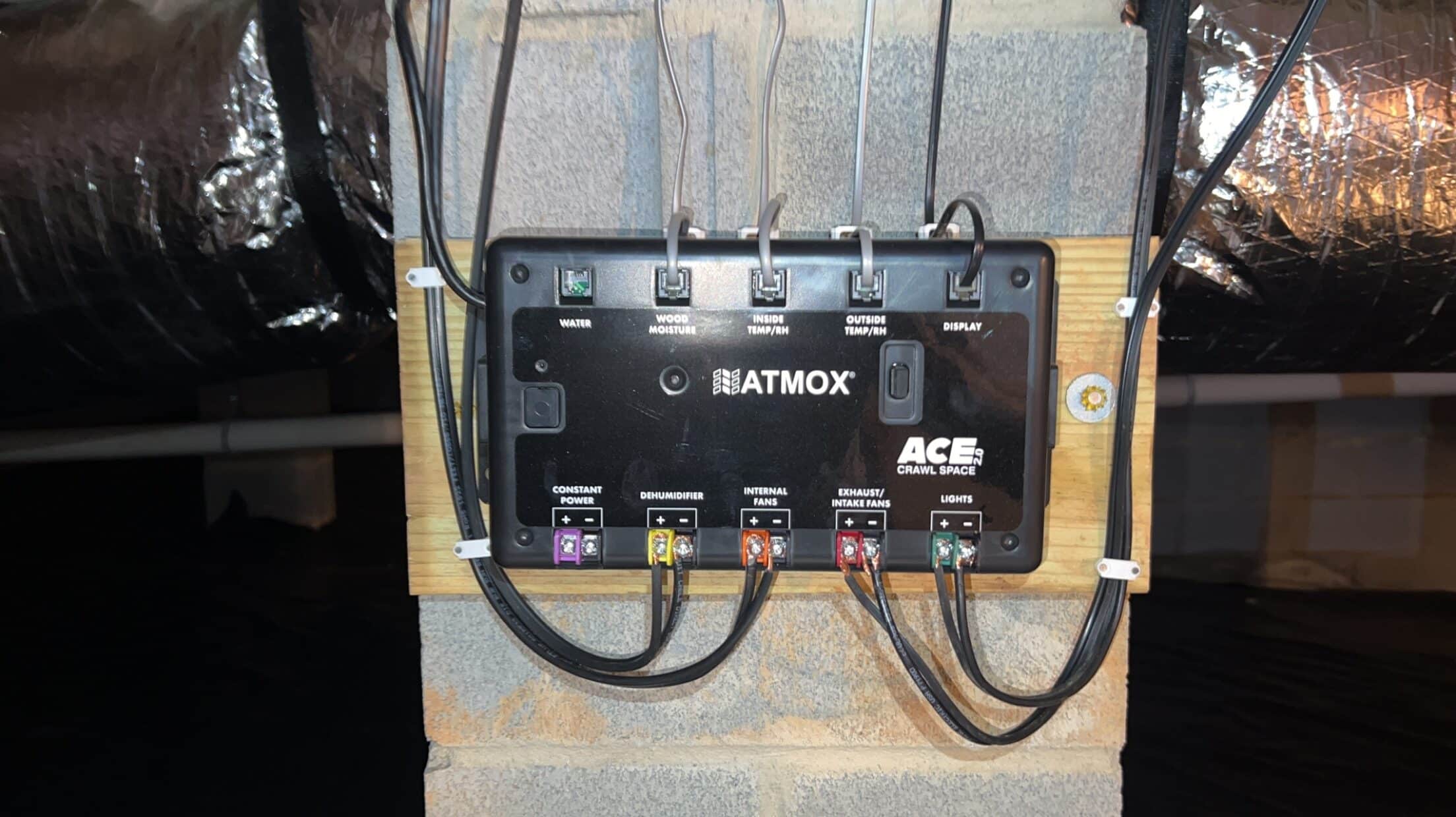 atmox system with cords running into it