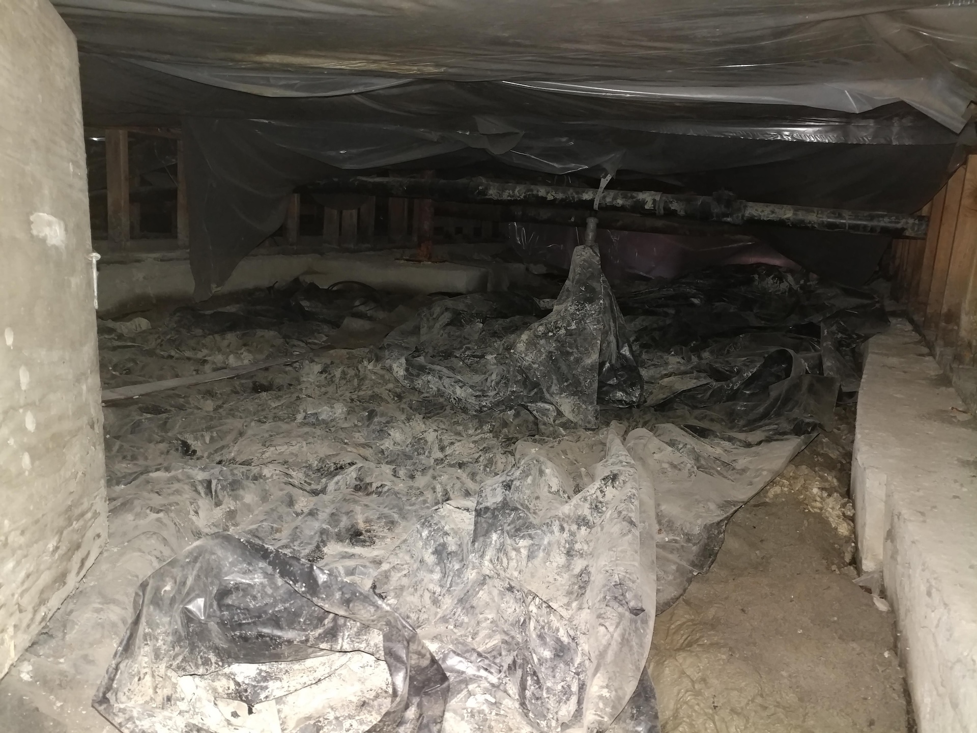 wet flooded crawl space